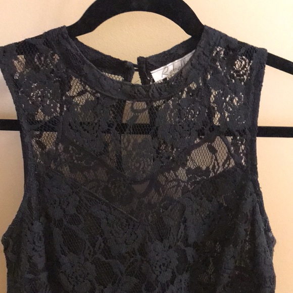 Rebellion dress black lace keyhole back lining M - Picture 4 of 8